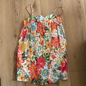 Floral dress with Pink and Yellow Flowers